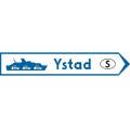 Znak E-6C - Drogowskaz do przystani promowej - Generacja II