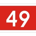Znak E-15A - Numer drogi krajowej o dopuszczalnym nacisku osi pojazdu do 11,5 t - Generacja II