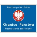 Znak F-2 - Przekraczanie granicy zabronione - Generacja II