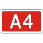 Znak E-15c - Numer autostrady - Generacja I