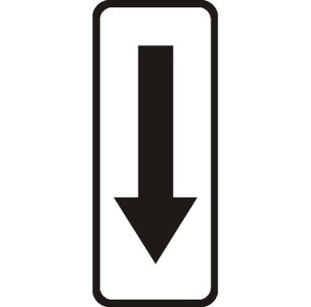 Znak T-25C - Tabliczka wskazująca odwołanie zakazu postoju lub zatrzymywania - I Generacja 320x800mm- (S) Średni