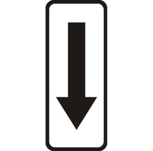 Znak T-25C - Tabliczka wskazująca odwołanie zakazu postoju lub zatrzymywania - I Generacja 400x1000mm- (W) Wielki