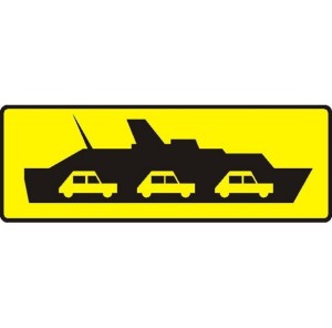 Znak T-11 - Tabliczka wskazująca przeprawę promową - II Generacja 850x300mm