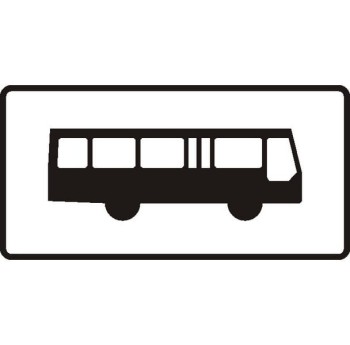 Znak T-23F - Tabliczka wskazująca autobusy - drogowy - II Generacja 800x400mm- (W) Wielki