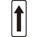 Znak T-25A - Tabliczka wskazująca początek zakazu postoju lub zatrzymywania - drogowy - II Generacja 320x800mm- (S) Średni