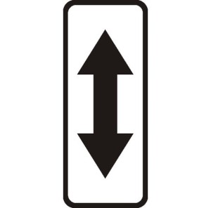 Znak T-25B -Tabliczka wskazująca kontynuację zakazu postoju lub zatrzymywania - drogowy II Generacja 360x900mm- (D) Duży