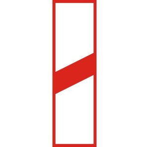 Znak G-1C - Słupek wskaźnikowy z jedną kreską umieszczany po prawej stronie jezdni - I Generacja