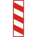 Znak G-1D - Słupek wskaźnikowy z trzema kreskami umieszczany po lewej stronie jezdni - I Generacja