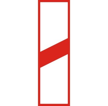 Znak G-1C - Słupek wskaźnikowy z jedną kreską umieszczany po prawej stronie jezdni jezdni II Generacja
