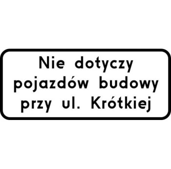 Tablica z Tekstem 600x250 II Generacja