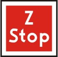 Znak BT-4 - Stop - zwrotnica eksploatowana jednostronnie - II Generacja