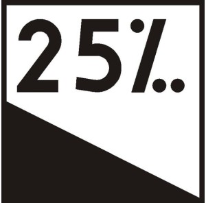 Znak AT-3 - Niebezpieczny zjazd - II Generacja