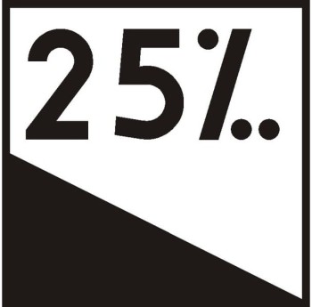 Znak AT-3 - Niebezpieczny zjazd - II Generacja