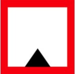 Znak Żeglugowy C. 1 -Ograniczona głębokość - 900x900 mm, I Generacja