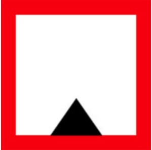 Znak Żeglugowy C. 1 -Ograniczona głębokość - 900x900 mm, II Generacja