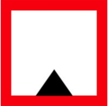 Znak Żeglugowy C. 1 -Ograniczona głębokość - 900x900 mm, II Generacja