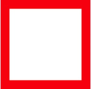 Znak Żeglugowy C. 4 - Inne ograniczenia ruchu żeglugowego -  900x900 mm, II Generacja