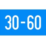 Znak Żeglugowy E. 5.2 - zezwolenie na postój na akwenie ograniczonym odstępami w metrach, podanymi na znaku, licząc od miejsca ustawienia znaku - 1350x900 mm, II Generacja