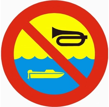 Znak zakazu Strefa ciszy