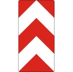 Tablica rozdzielająca U-4a mocowana do słupków 600x1200mm, I Generacja