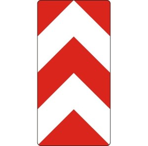 Tablica rozdzielająca U-4a mocowana do słupków 600x1200mm, I Generacja