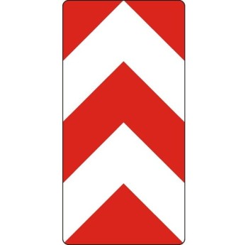 Tablica rozdzielająca U-4a mocowana do słupków 600x1200mm, II Generacja