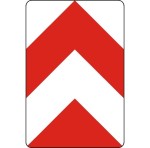 Tablica rozdzielająca U-4b mocowana do słupków 500x750mm, II Generacja