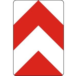 Tablica rozdzielająca U-4b mocowana do słupków 500x750mm, II Generacja