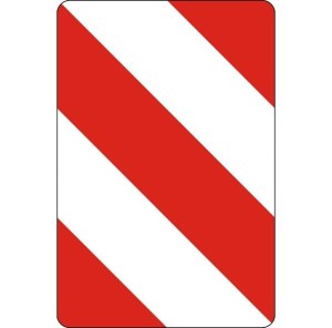 Tablica kierująca U-6a mocowana do słupków 500x750mm, II Generacja