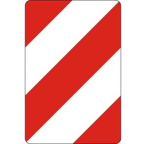 Tablica kierująca U-6b mocowana do słupków 500x750mm, I Generacja