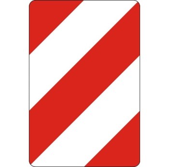 Tablica kierująca U-6b mocowana do słupków 500x750mm, I Generacja