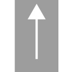 Szablon najezdniowy z blachy P-8a Strzałka kierunkowa na wprost