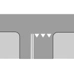 Szablon najezdniowy z blachy P-13 Linia warunkowego zatrzymania