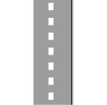 Szablon najezdniowy z blachy P-19 Linia wyznaczająca pas postojowy