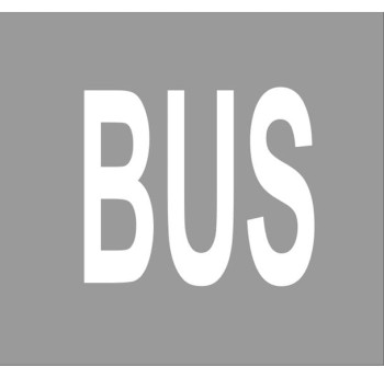 Szablon najezdniowy "BUS"  z blachy P-22 - wersja krótka