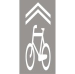 Szablon najezdniowy z blachy P-27 Ścieżka rowerowa kierunek