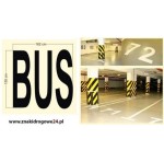 Szablon najezdniowy "BUS"  z folii P-22  - wersja krótka