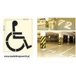 Szablon najezdniowy z folii P-24 "Miejsce dla niepełnosprawnych"