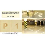 Szablon najezdniowy z folii Parking Prywatny