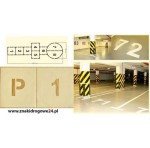 Szablon najezdniowy z folii Gra w klasy (76 cm x 257 cm)