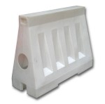 Separator ruchu biały U-25c 110x40x50 Drogowa bariera ochronna