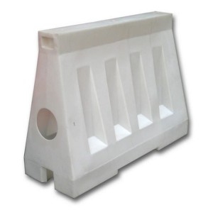 Separator ruchu biały U-25c 110x40x50 Drogowa bariera ochronna