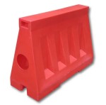 Separator ruchu czerwony U-25c 110x40x80 Drogowa bariera ochronna