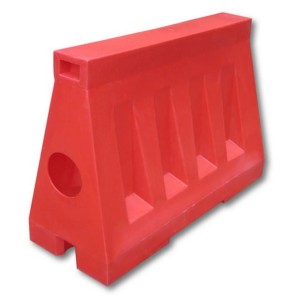 Separator ruchu czerwony U-25c 110x40x80 Drogowa bariera ochronna