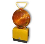 Lampa diodowa dwustronna pomarańczowa całodobowa 2-bateryjna