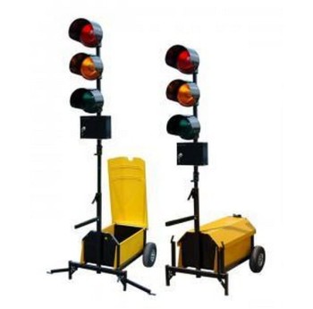 Sygnalizator wahadłowy 3-komorowy LED (fi 200) - zestaw