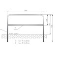 Bariera U-12a typ A (lekka) 2000x1100/48,3 mm P