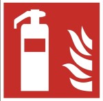 Gaśnica - tabliczka informacyjna