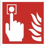 Alarm pożarowy - tabliczka informacyjna