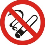 Palenie tytoniu zabronione - tabliczka informacyjna